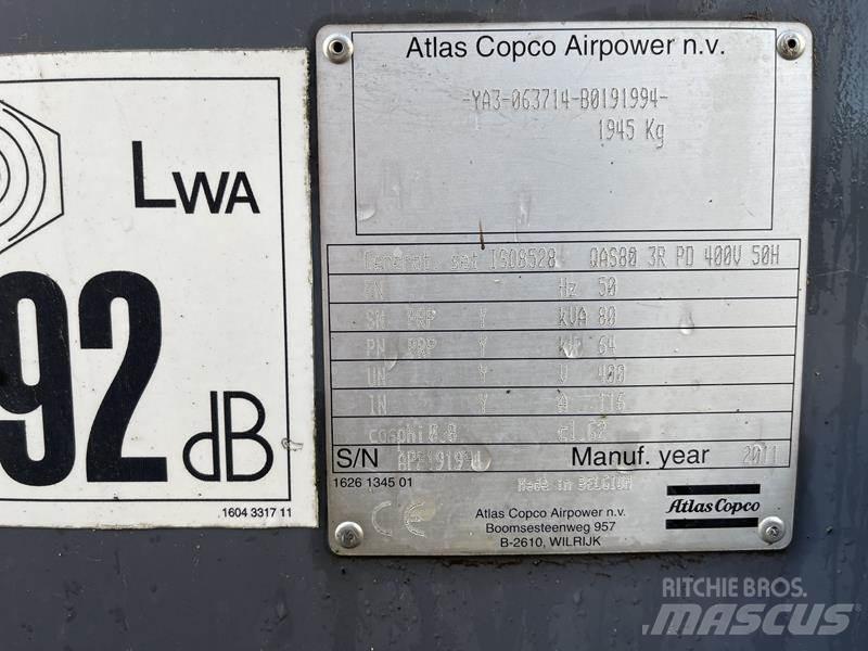 Atlas Copco QAS 80 Дизельные генераторы