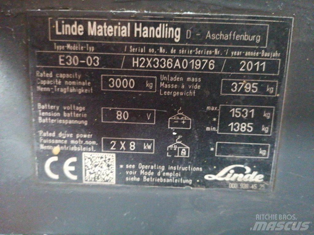 Linde E30-03 Электропогрузчики