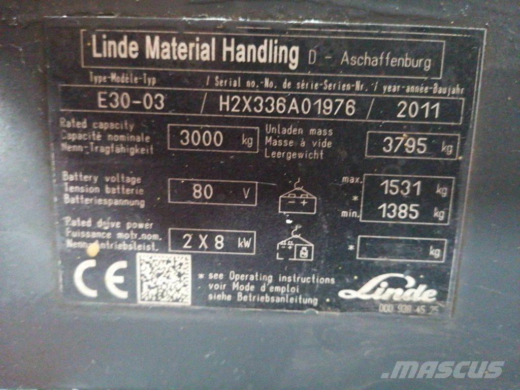 Linde E30-03 Электропогрузчики