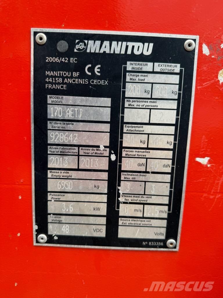 Manitou 170 AETJ Коленчатые подъемники