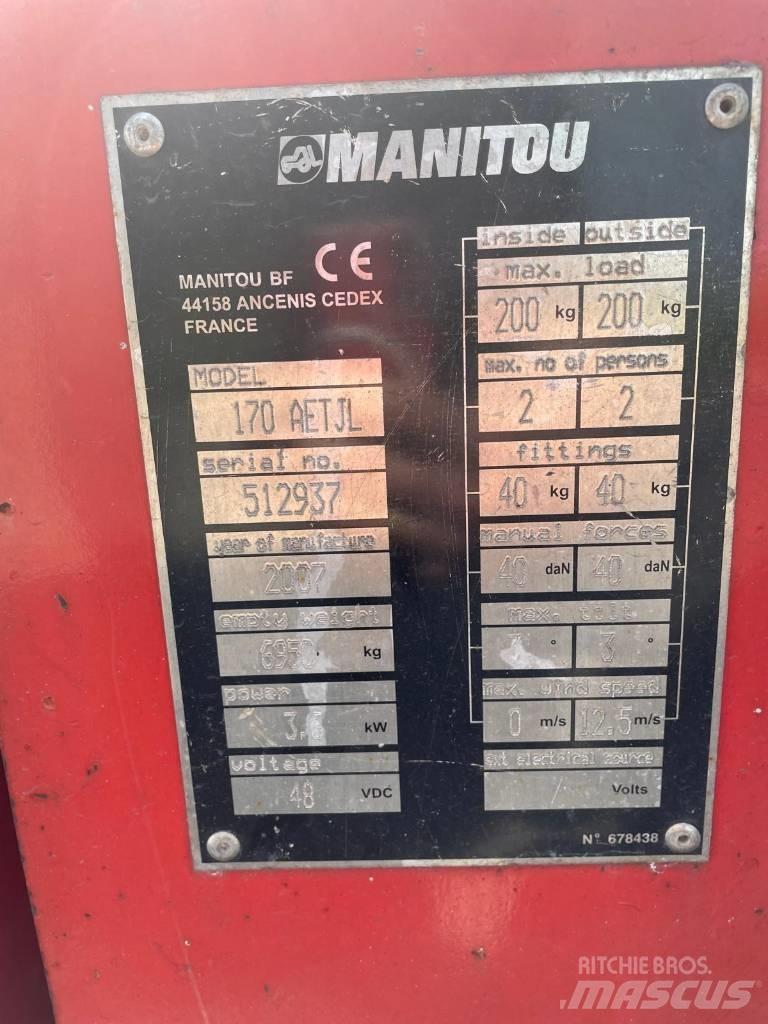 Manitou 170 AETJL Коленчатые подъемники