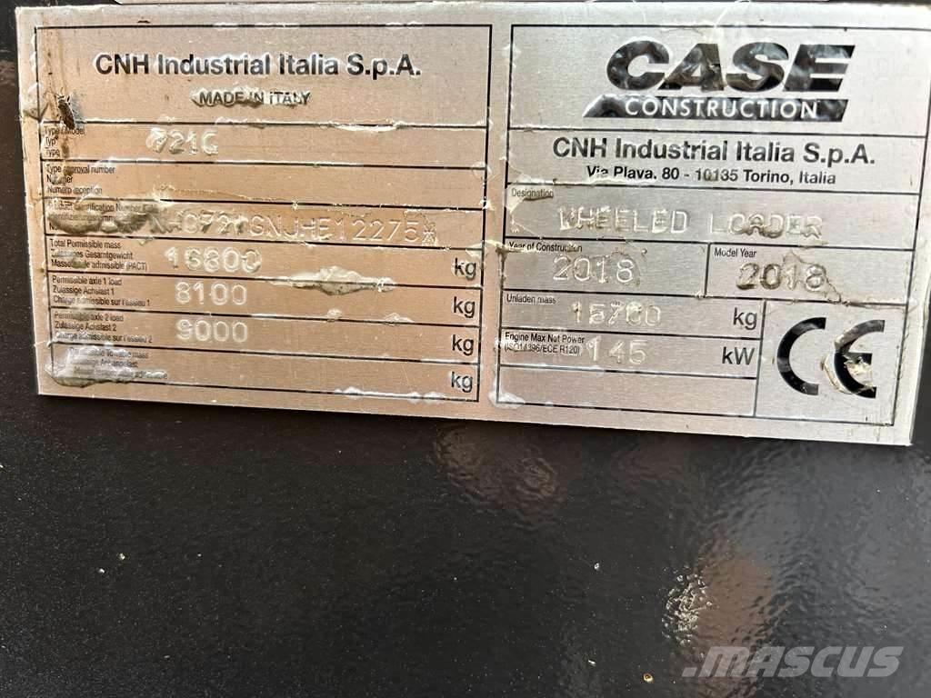 CASE 721G XR Фронтальные погрузчики
