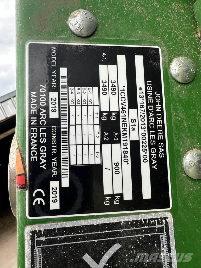 John Deere V461M Рулонные пресс-подборщики