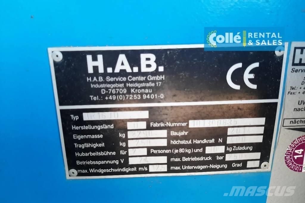 HAB TR16JD | 2014 Телескопические подъемники