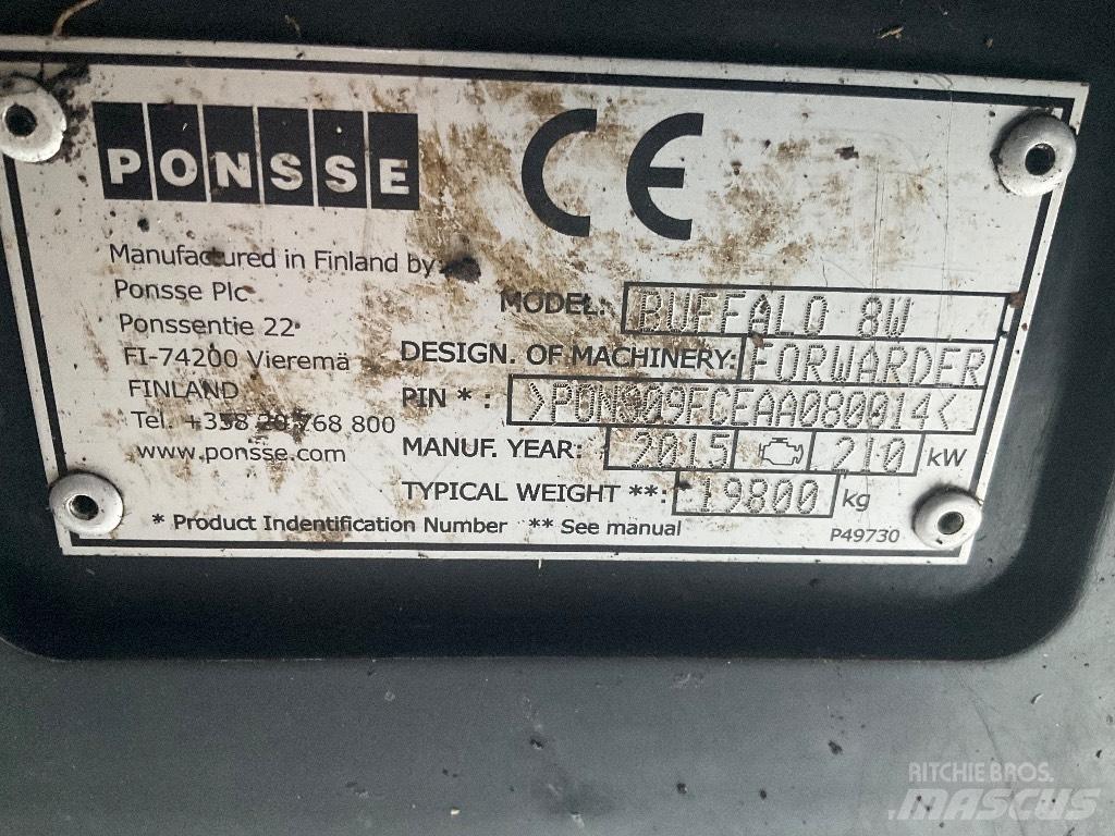 Ponsse BUFFALO 8W Форвардеры