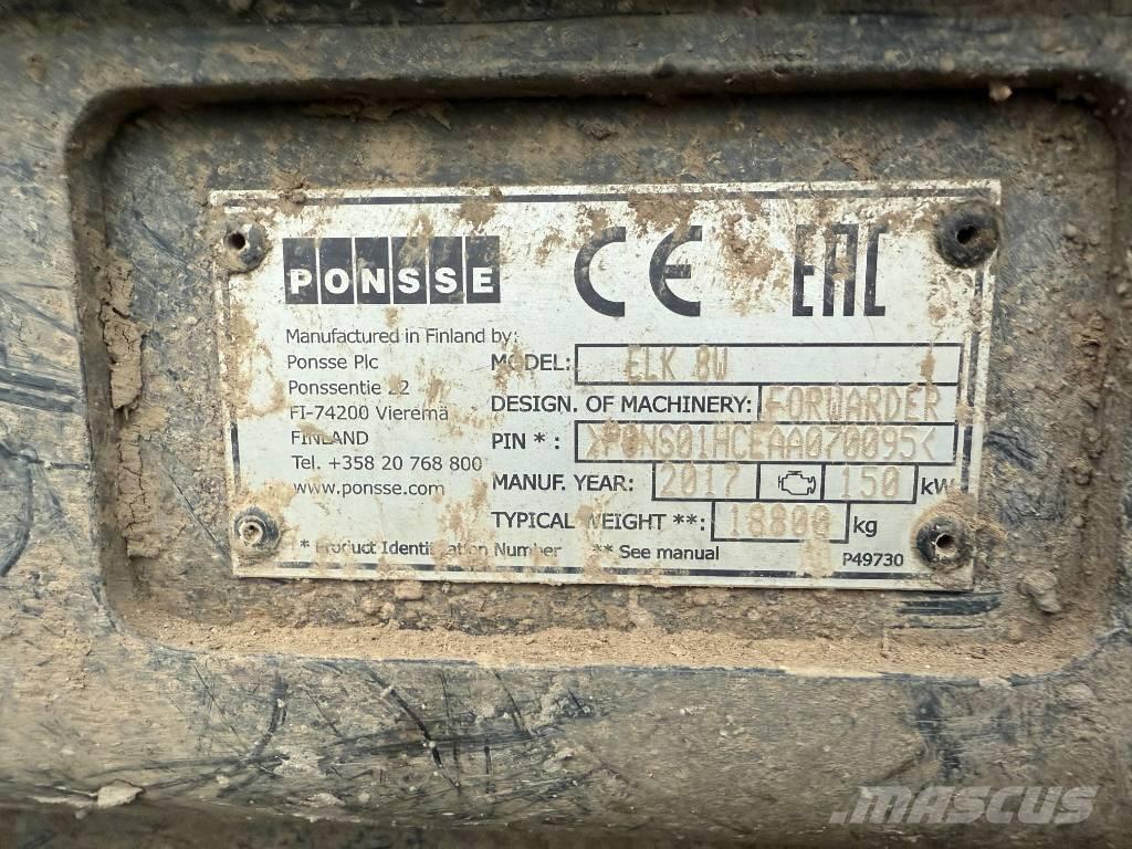 Ponsse ELK 8W Форвардеры