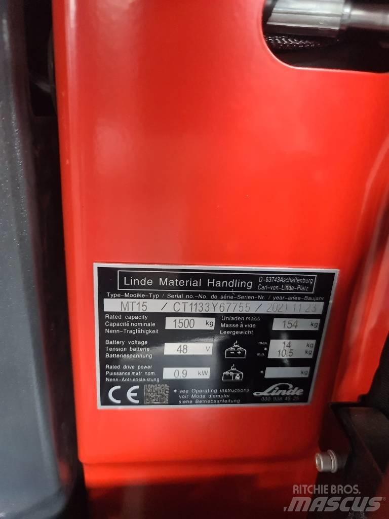 Linde MT15 Электропогрузчики