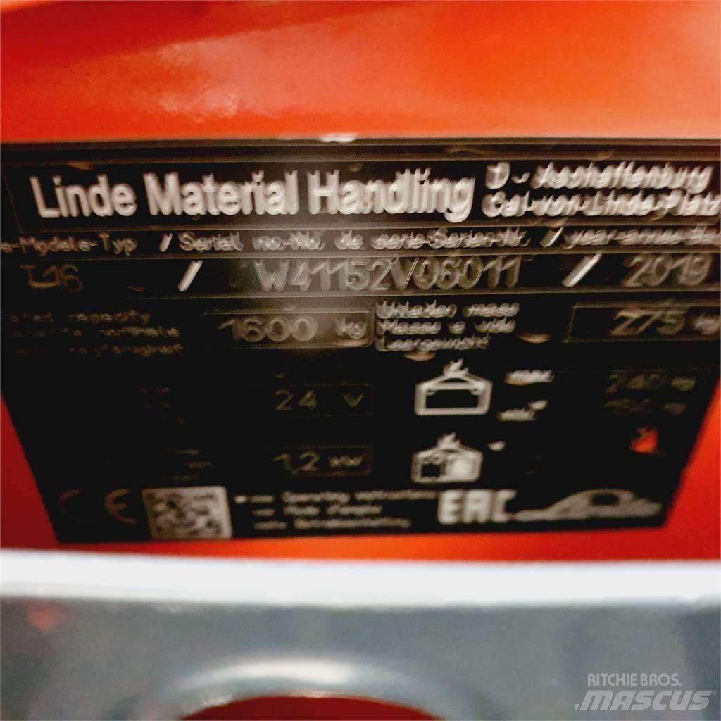 Linde T16 Li-Ion Ручные электрические тележки