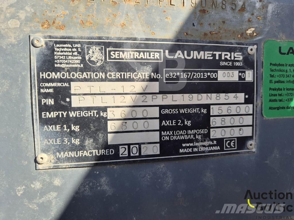 Laumetris PTL-12V Самосвальные прицепы