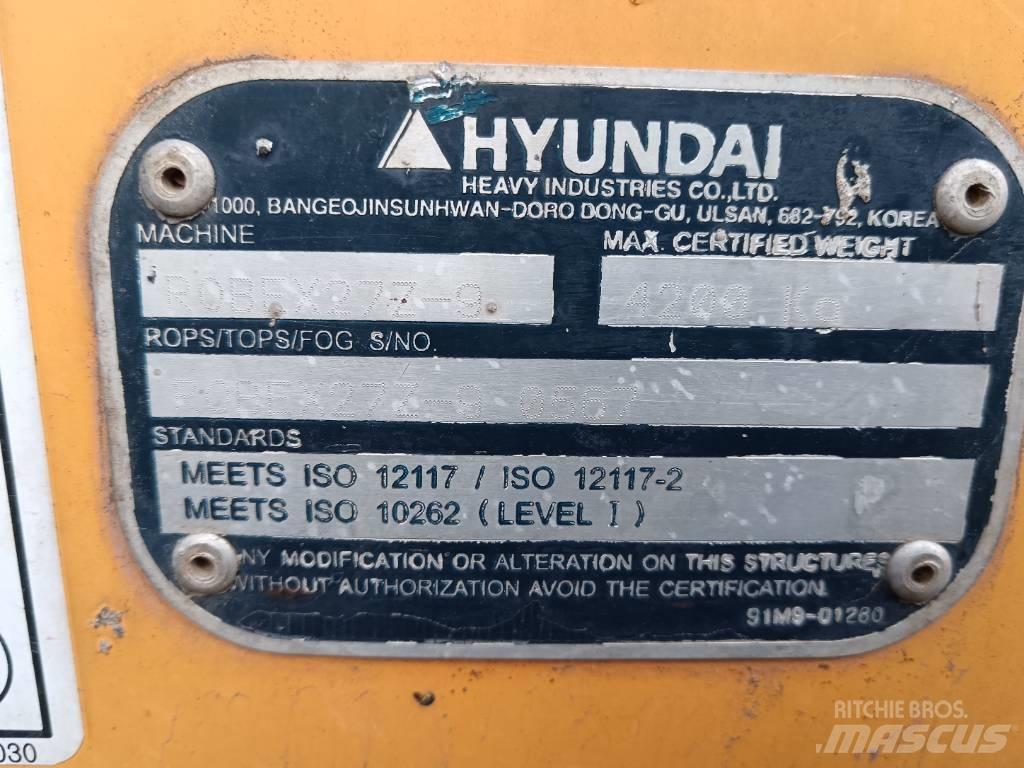 Hyundai Robex 27 Z-9 Мини-экскаваторы