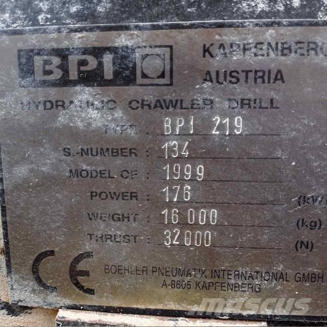 Böhler BPI 219 Гусеничные буровые установки