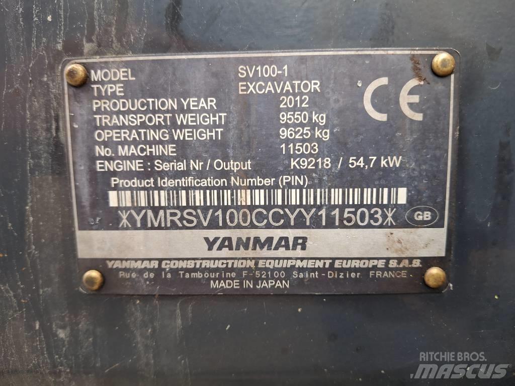 Yanmar SV 100-1 Малые экскаваторы 7т-12т