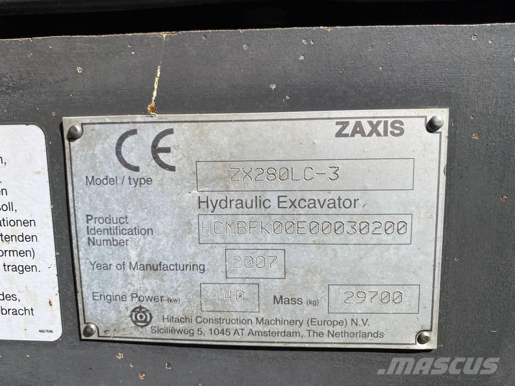 Hitachi ZX 280 LC-3 Гусеничные экскаваторы