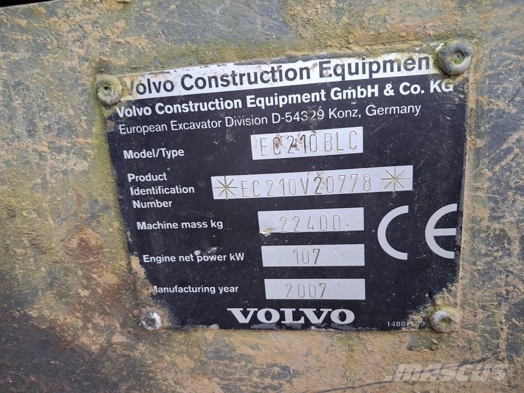 Volvo EC210 BLC Гусеничные экскаваторы