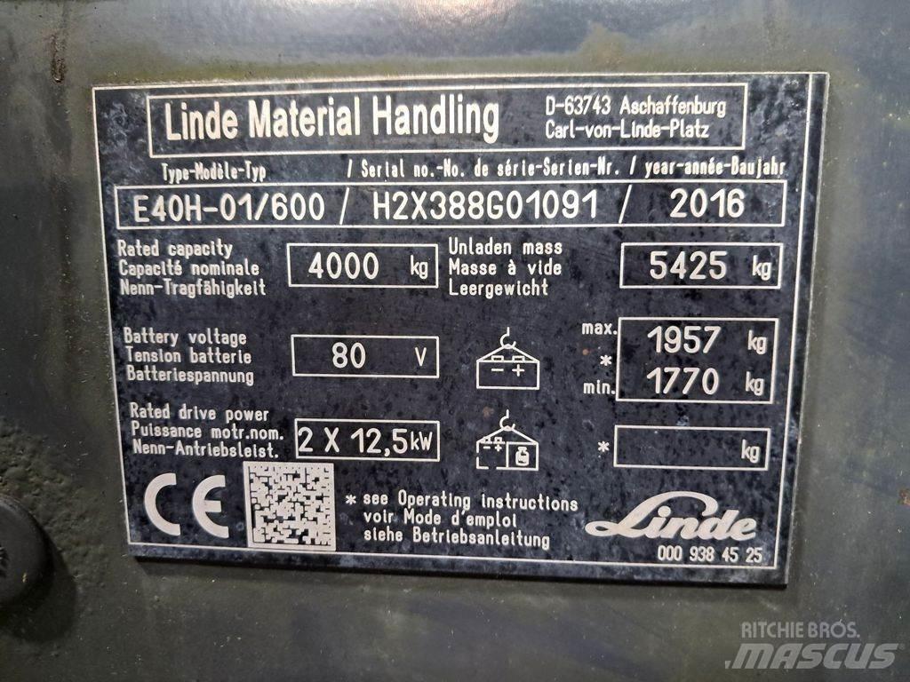 Linde E40H-01/600 Электропогрузчики