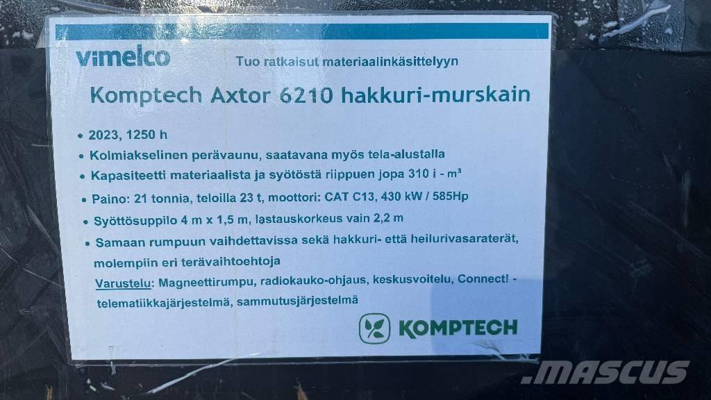 Komptech Axtor 6210 Дробилки древесины