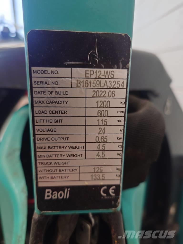 Baoli EP 12 Li-ION Ручные электрические тележки