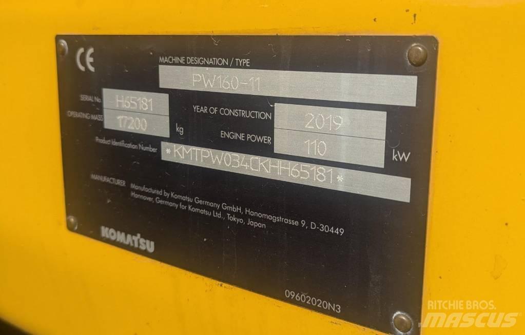 Komatsu PW160-11 Колёсные экскаваторы