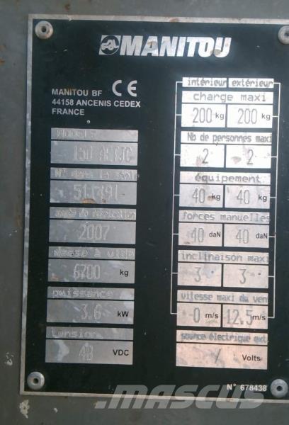 Manitou 150 AETJC Коленчатые подъемники