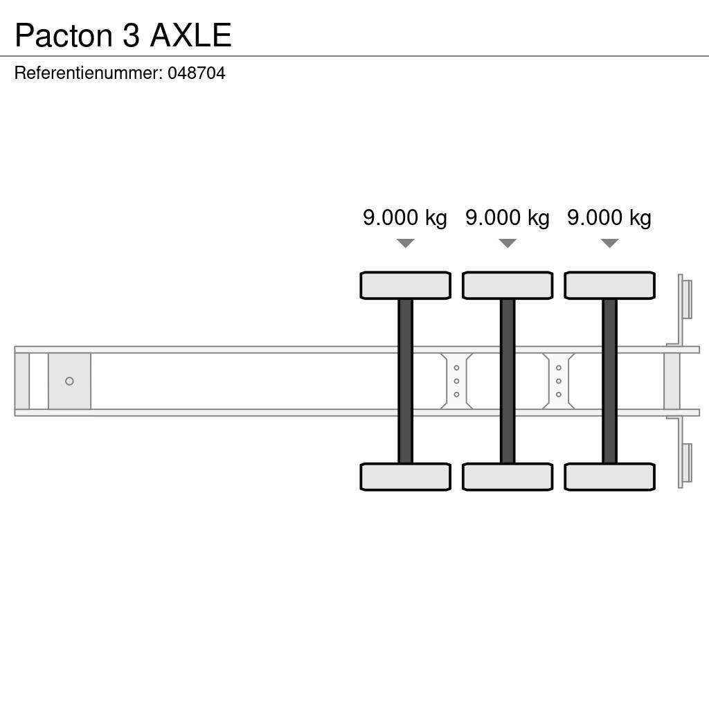 Pacton 3 AXLE Полуприцепы-Контейнеровозы