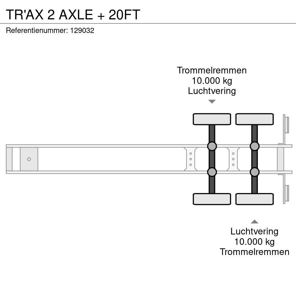  TR'AX 2 AXLE + 20FT Полуприцепы-Контейнеровозы