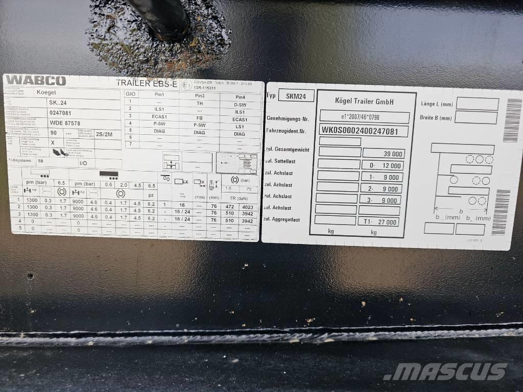 Kögel SKM24 Самосвальные полуприцепы