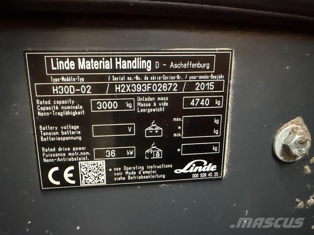 Linde H30D-02 Дизельные погрузчики