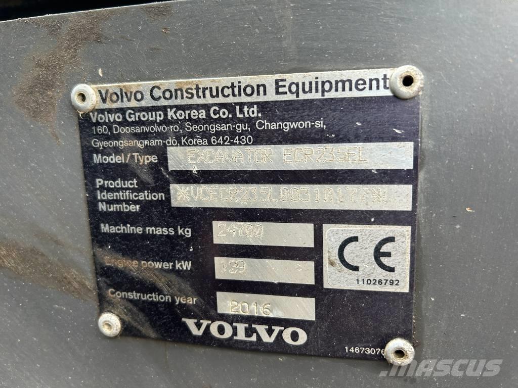 Volvo ECR 235 E L Гусеничные экскаваторы