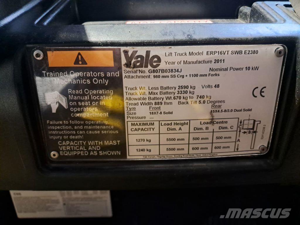Yale ERP16VT Электропогрузчики