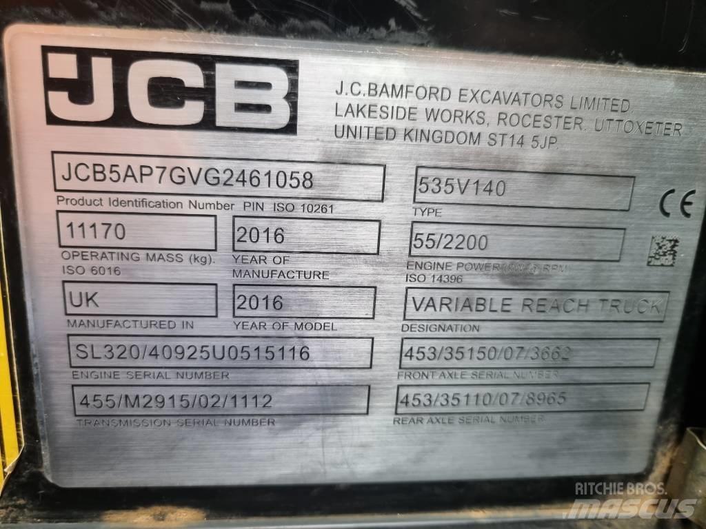 JCB 535-140 Hiviz Телескопические погрузчики