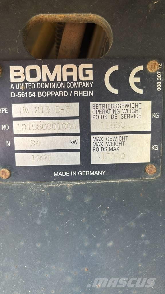 Bomag BW 213 D-3 Грунтовые катки