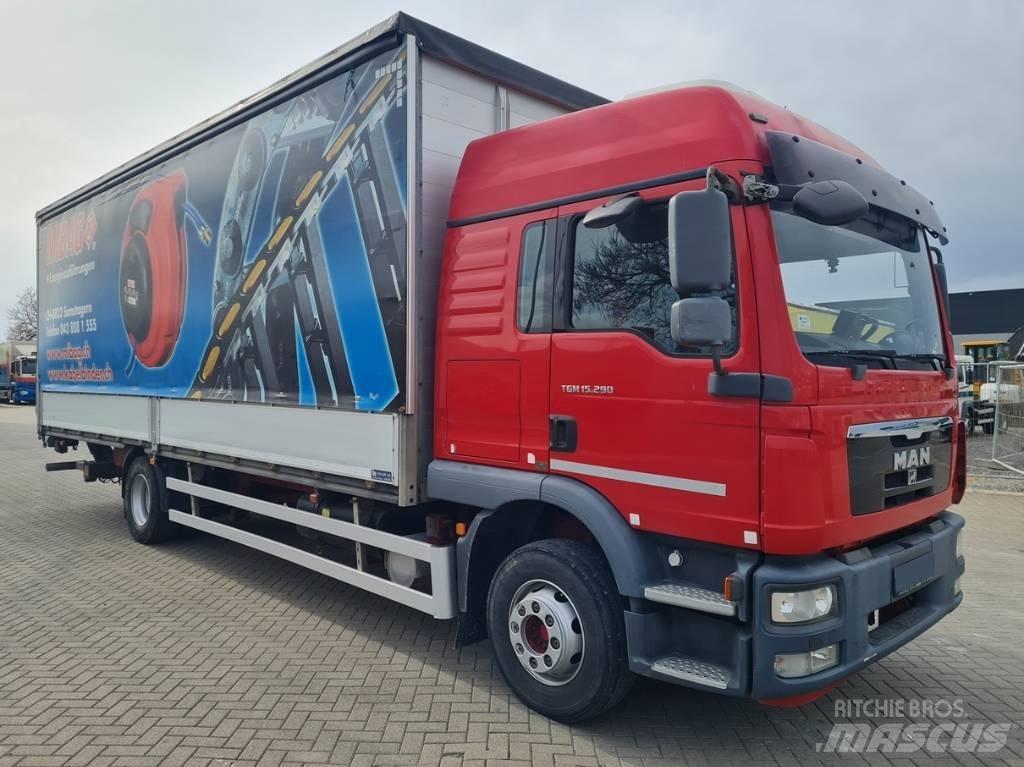 MAN 15.290 / 7.7m / LIFT Тентованные грузовики