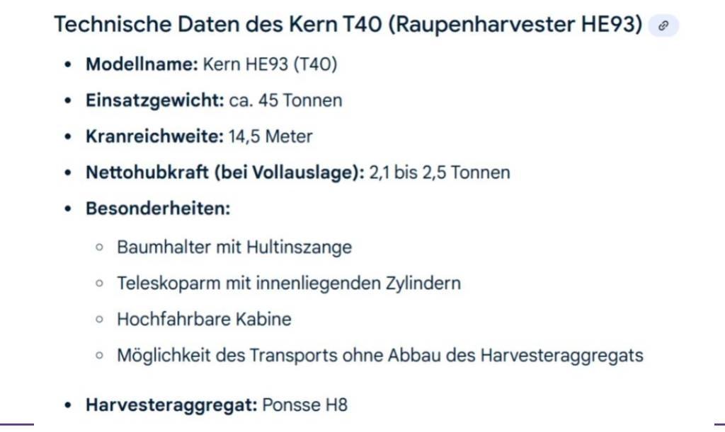 Kern T40 Харвестеры
