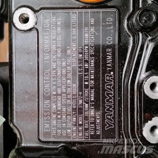 Yanmar 3TNM72 Компоненты строительной техники