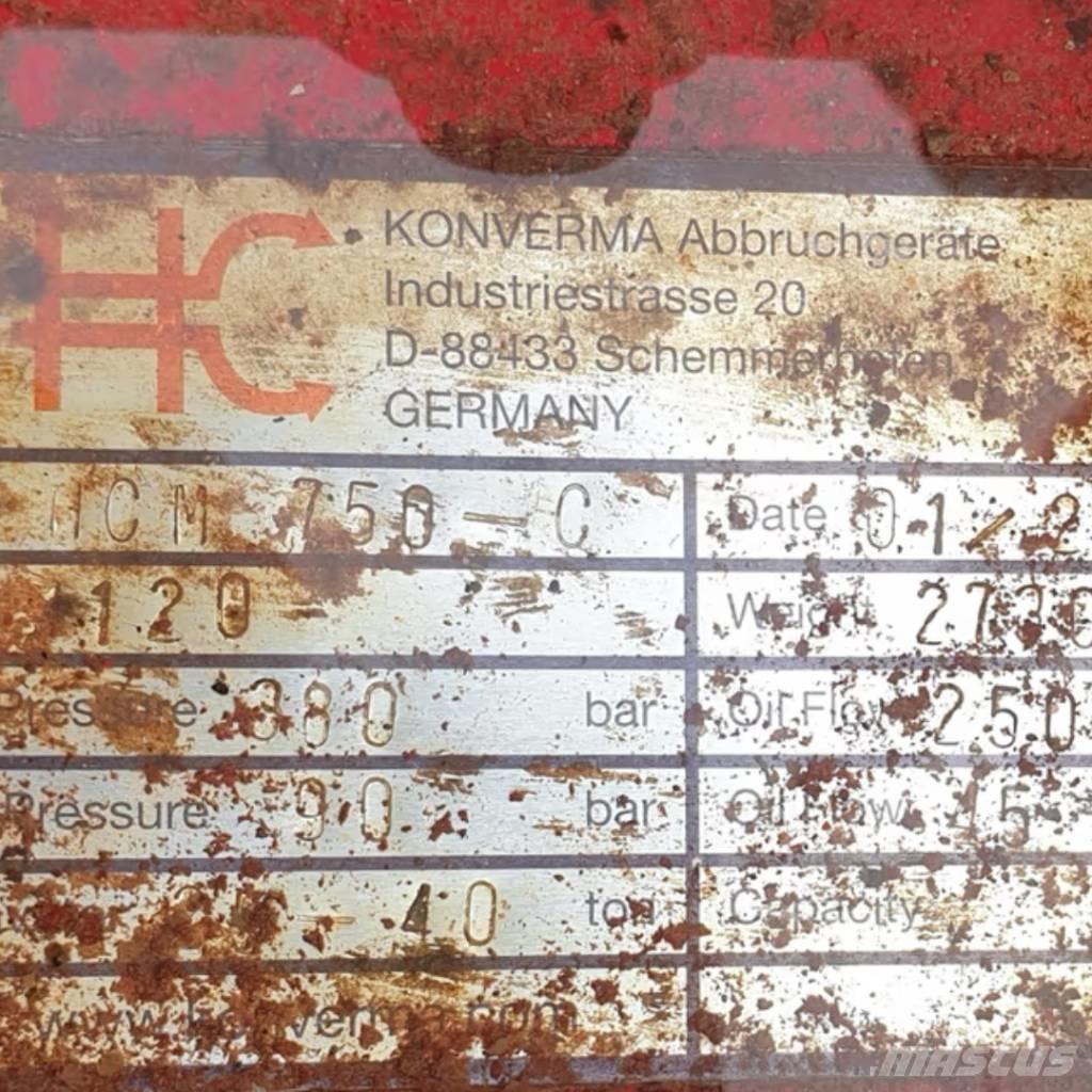  KONVERMA HCM 750C Навесные резаки асфальта