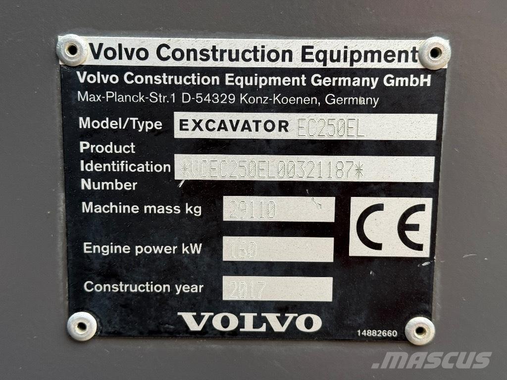 Volvo EC 250 EL Гусеничные экскаваторы