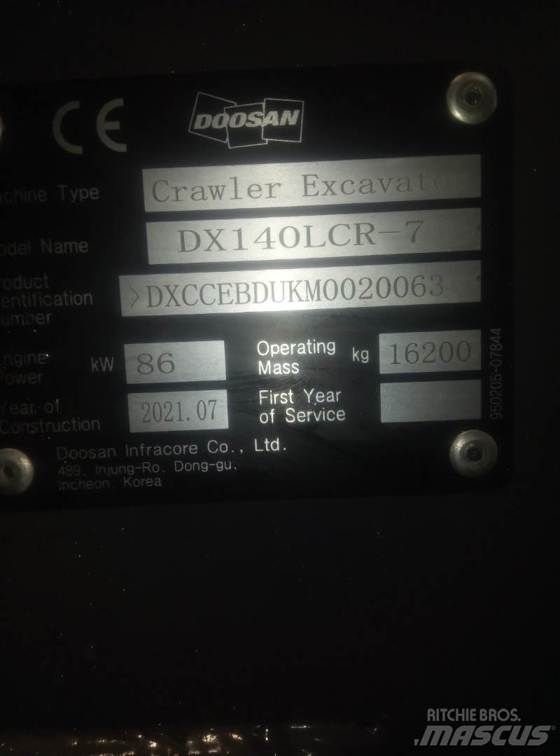Doosan DX140LCR-7 Гусеничные экскаваторы