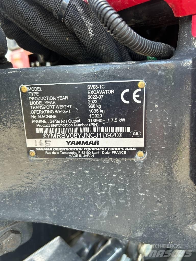 Yanmar SV08-1C Мини-экскаваторы