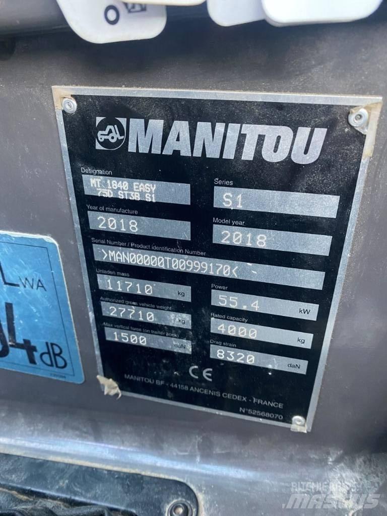 Manitou MT 1840 Телескопические погрузчики