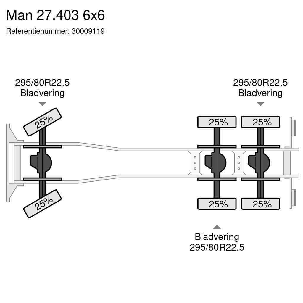 MAN 27.403 6x6 Шасси с кабиной
