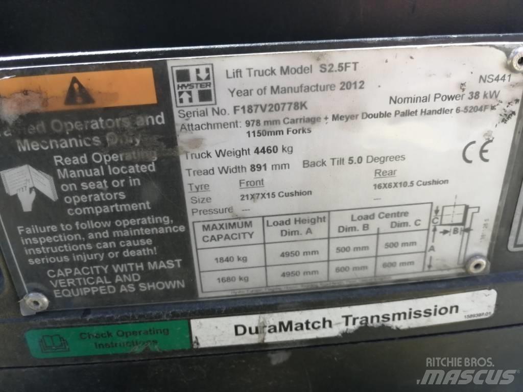 Hyster S2.5FT Газовые погрузчики