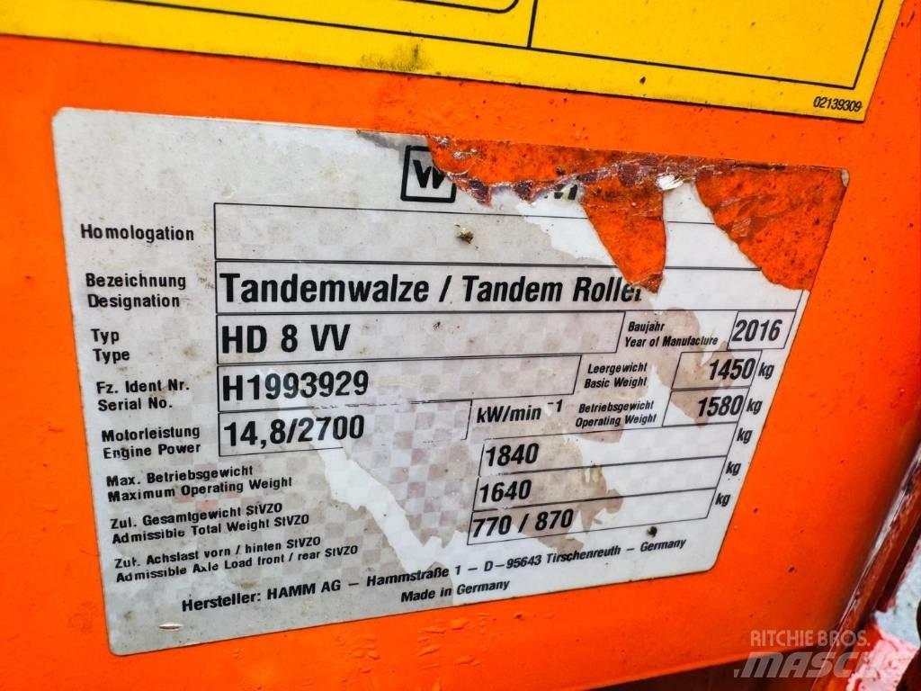 Hamm HD 8 VV Катки тротуарные