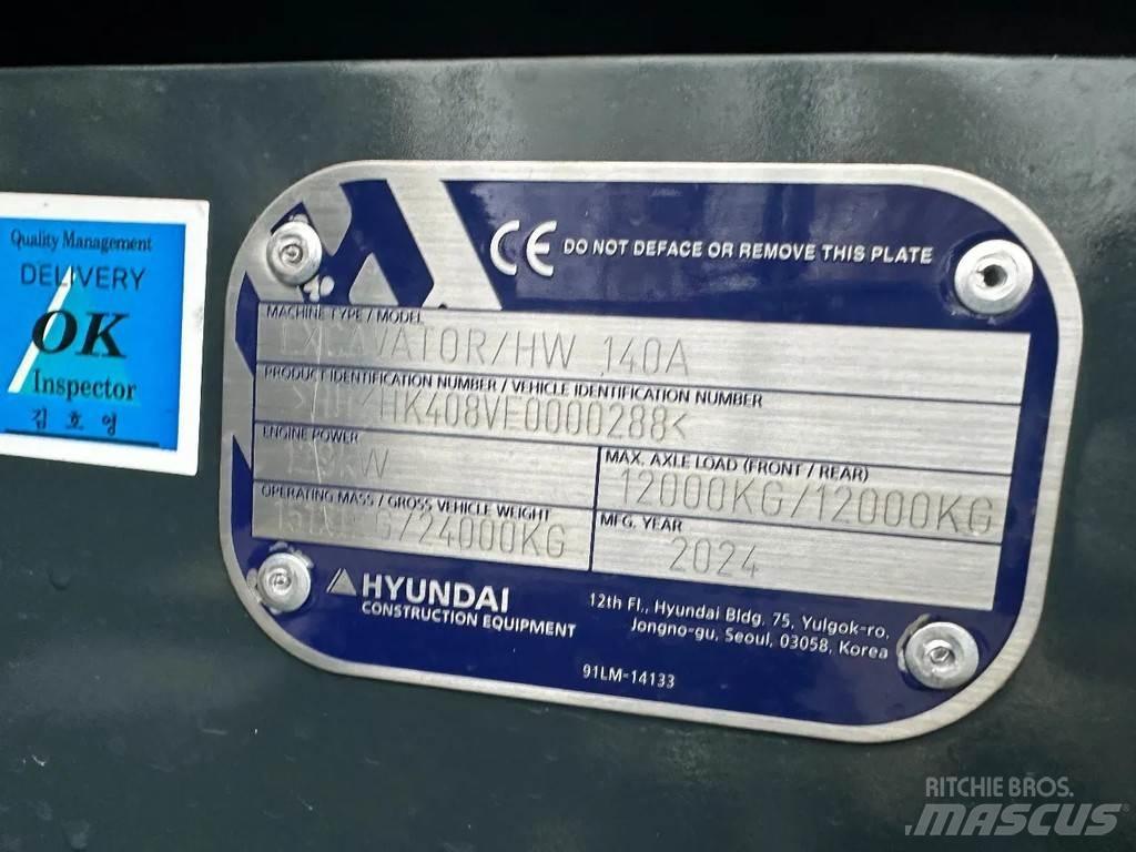 Hyundai HW140A Колёсные экскаваторы