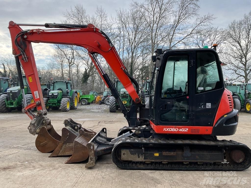 KUBOTA KX080 Малые экскаваторы 7т-12т