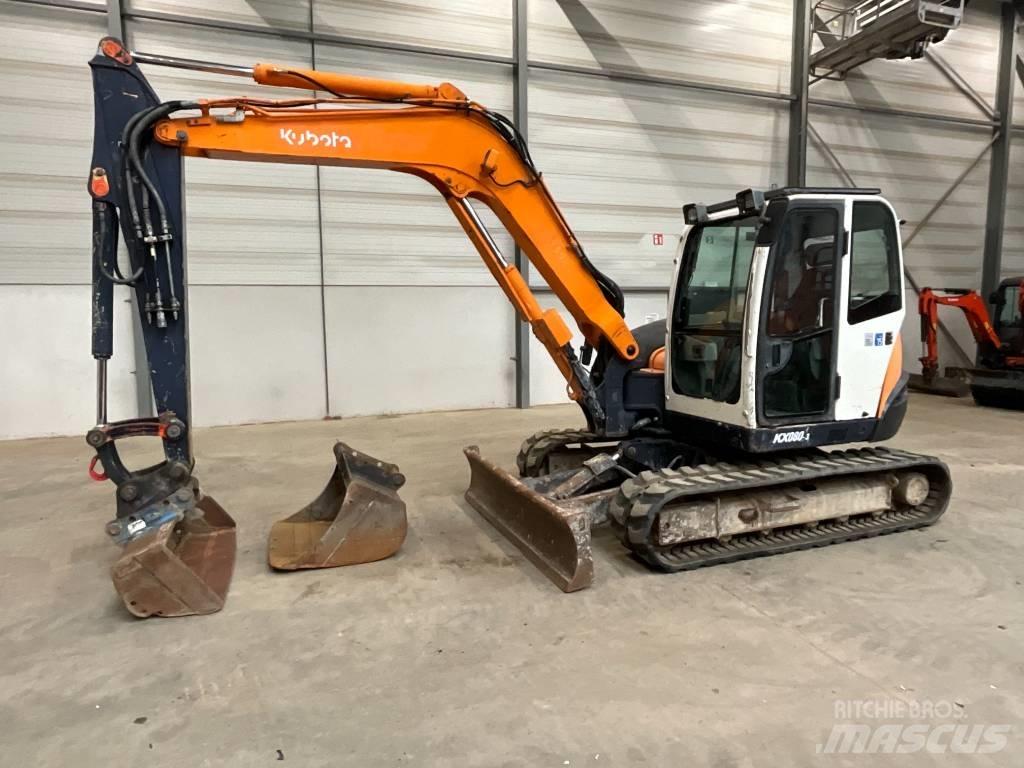 Kubota KX 080-3 Малые экскаваторы 7т-12т