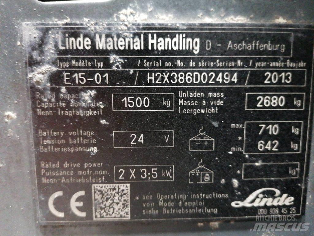 Linde E15-01 Электропогрузчики
