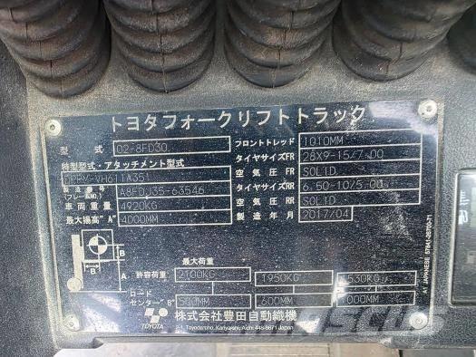 Toyota 30-5 FBL 25 Телескопические погрузчики