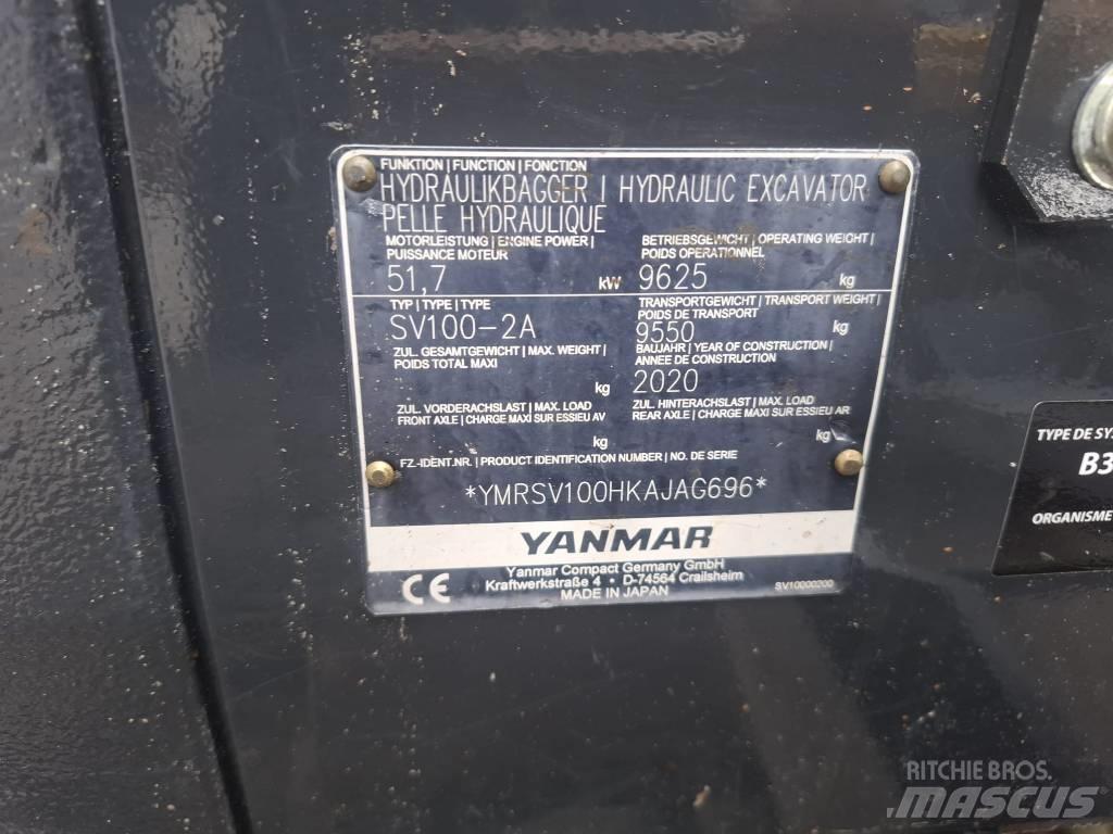 Yanmar SV 100-2A Малые экскаваторы 7т-12т