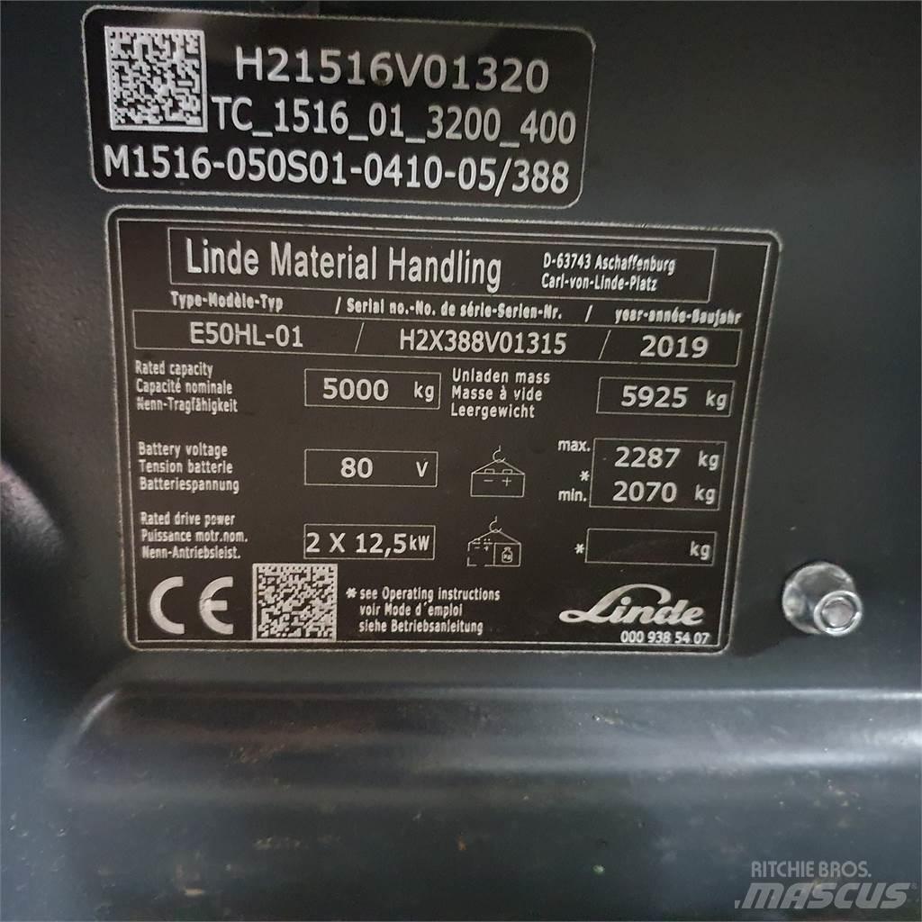 Linde E50HL Электропогрузчики