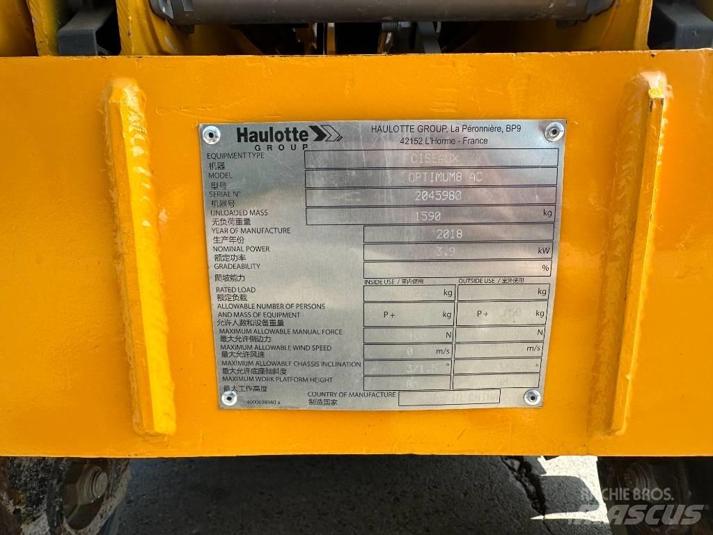 Haulotte OPTIMUM 8 Ножничные подъемники